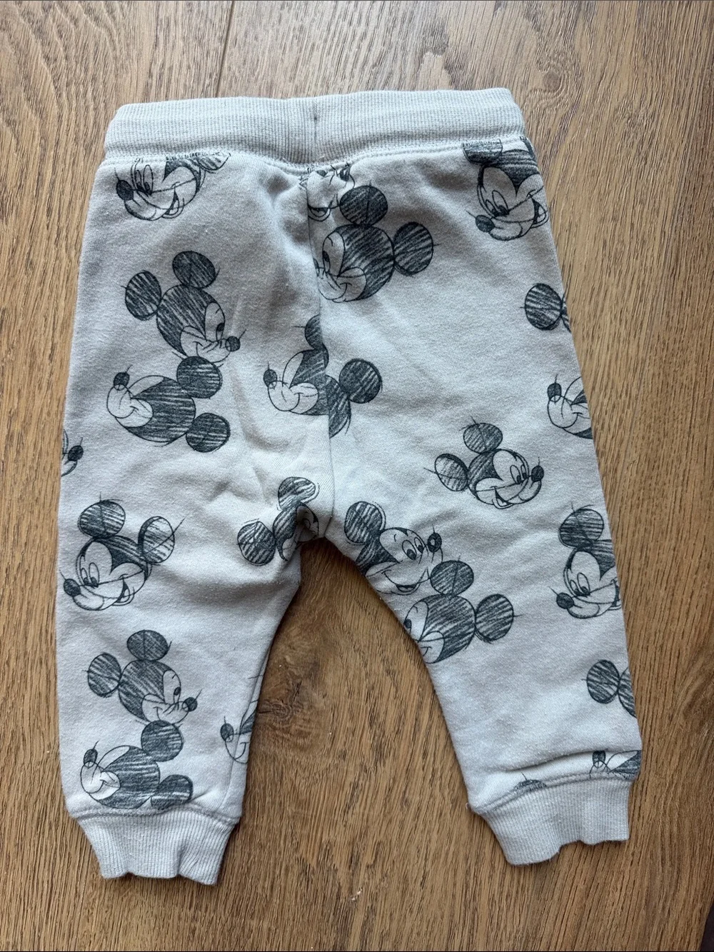 Gray H & M Mickey Mouse Print Kids Sweatshirt Set 9 months